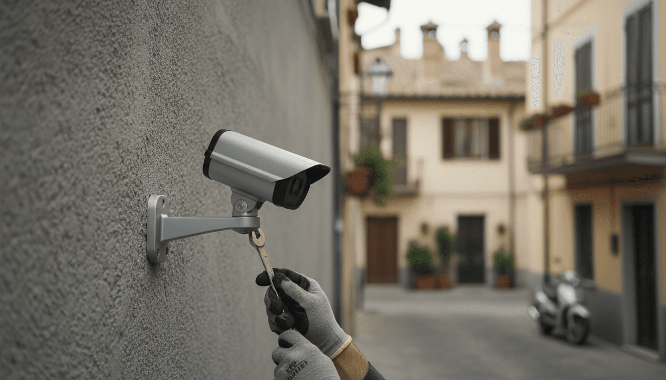 Videosorveglianza su edificio residenziale